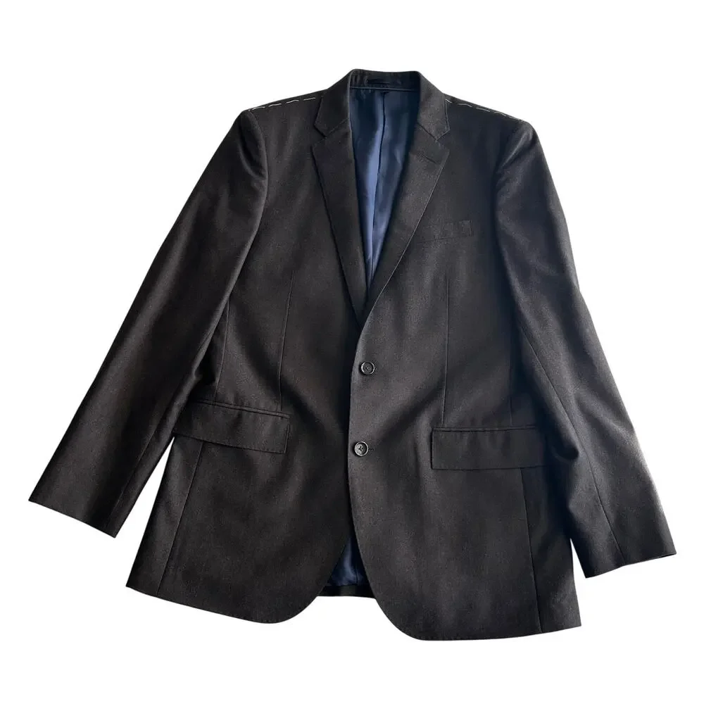J‎ Crew NWT Ludlow 100% Italian Wool Slim Fit Heathered Navy Blazer Jacket 40 L